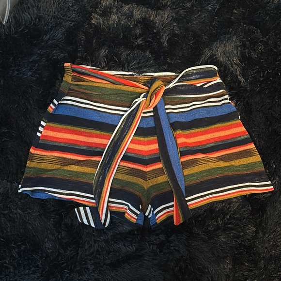 Wild Honey Tie Front High Waist Shorts Size L - Picture 2 of 5